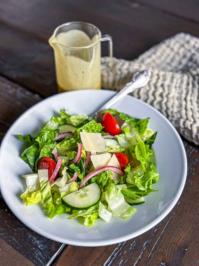 Simple Salad with Parmesan Vinaigrette