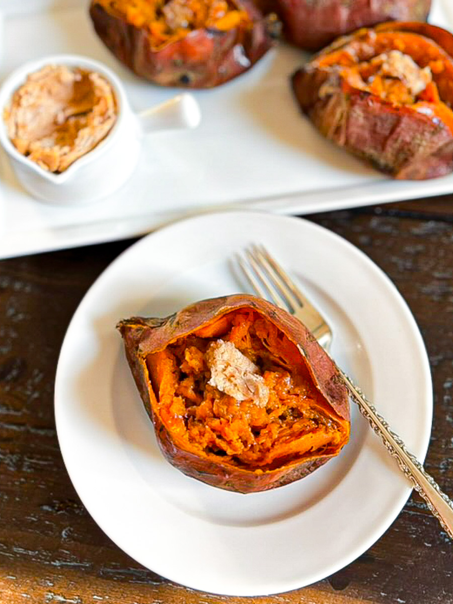 Baked Sweet Potatoes with Harvest Honey Butter