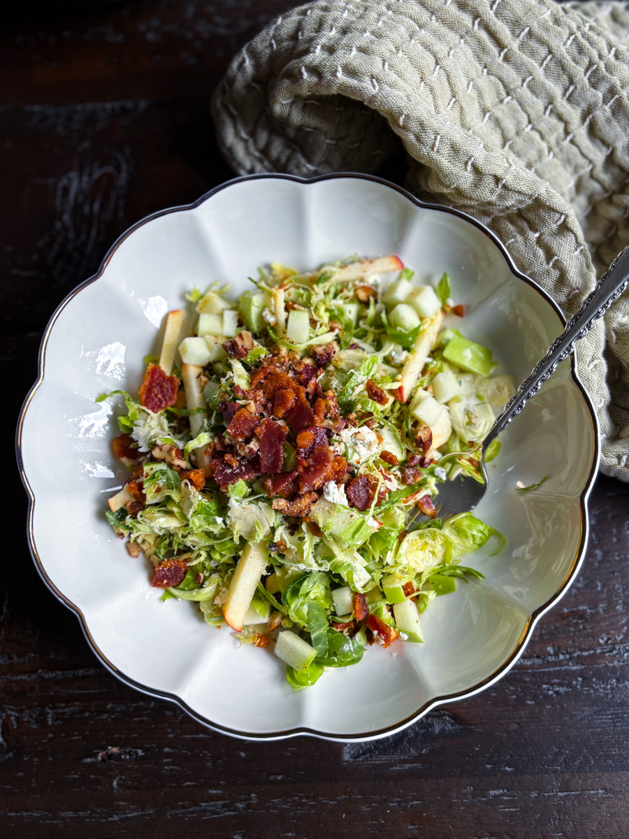 Harvest Brussels Salad with Apples & Boursin